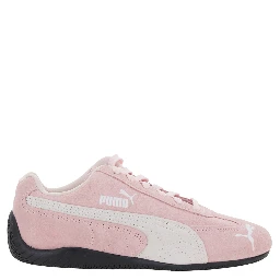 Speedcat Pink Sneakers with Logo Print on the Side and Logo Lettering on the Side in Suede Unisex