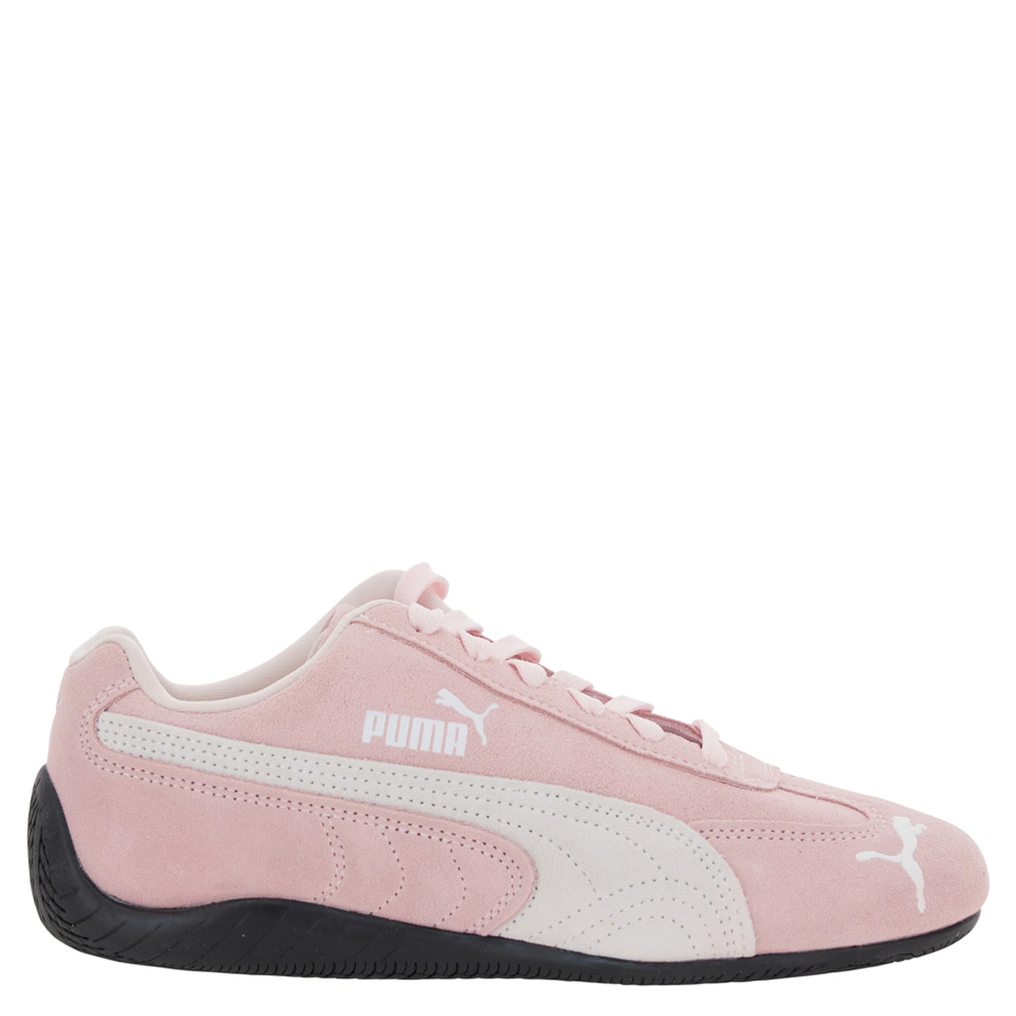 Speedcat Pink Sneakers with Logo Print on the Side and Logo Lettering on the Side in Suede Unisex