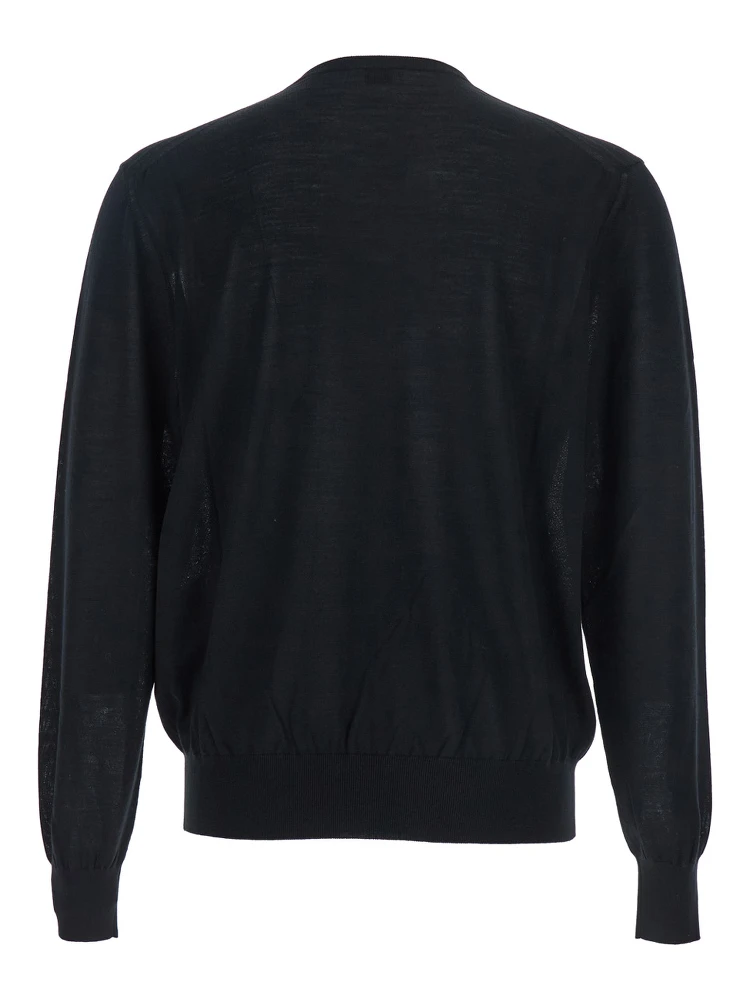 Black Crewneck Sweater with Cassandre in Cashmere Man alternative