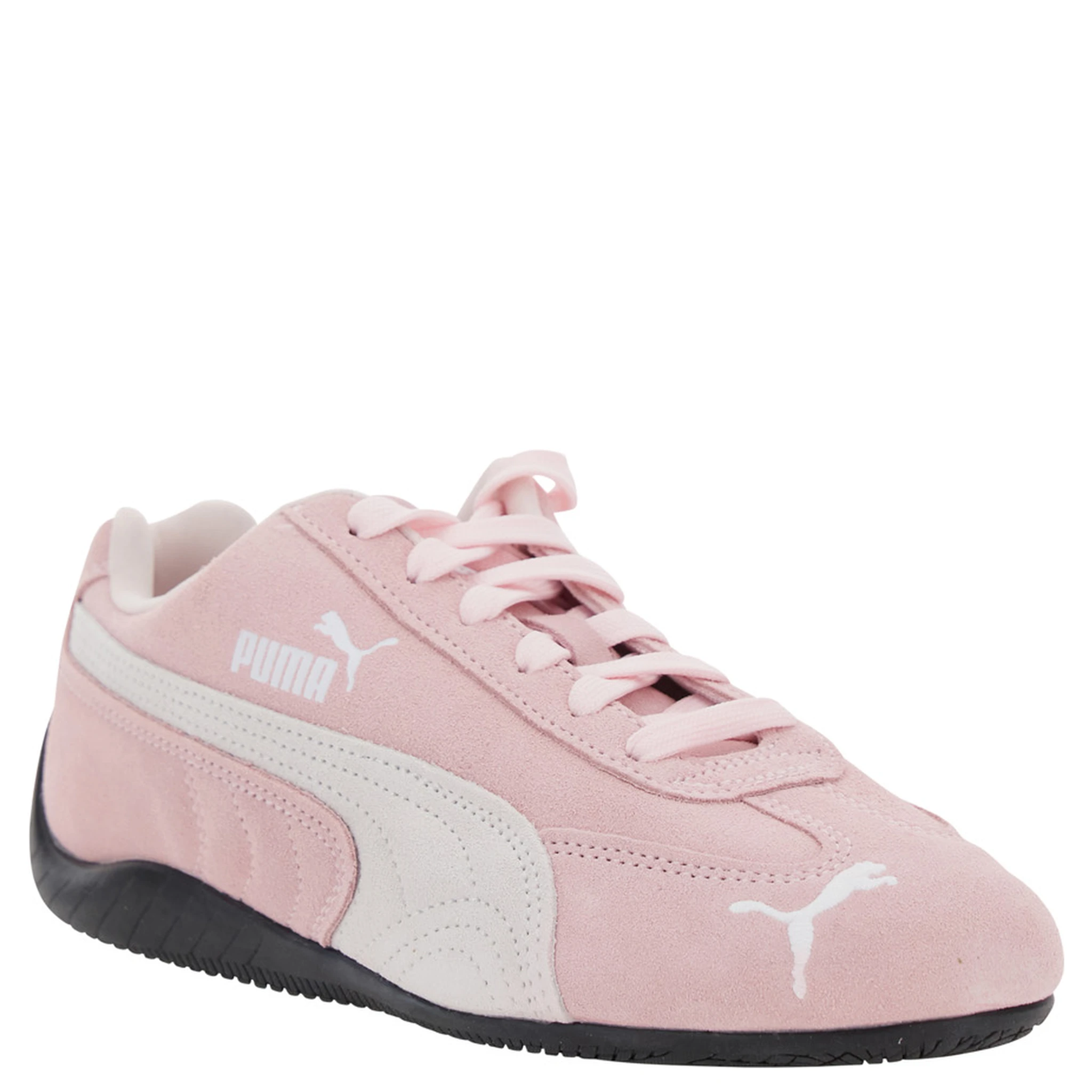 Speedcat Pink Sneakers with Logo Print on the Side and Logo Lettering on the Side in Suede Unisex