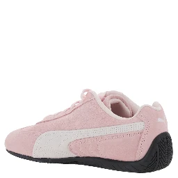 Speedcat Pink Sneakers with Logo Print on the Side and Logo Lettering on the Side in Suede Unisex