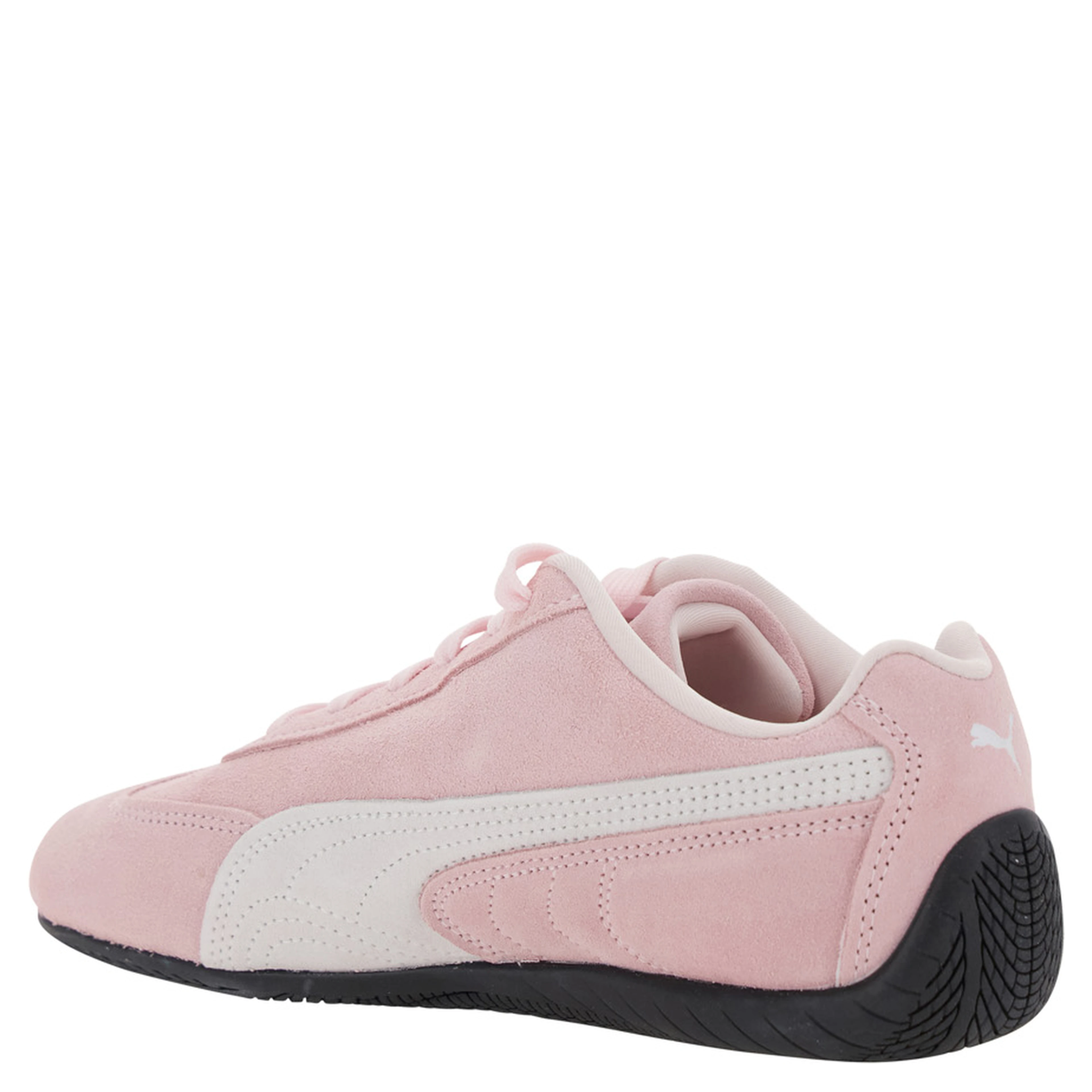 Speedcat Pink Sneakers with Logo Print on the Side and Logo Lettering on the Side in Suede Unisex