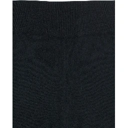 Black High Waisted Trousers in Cashmere and Wool Blend Woman