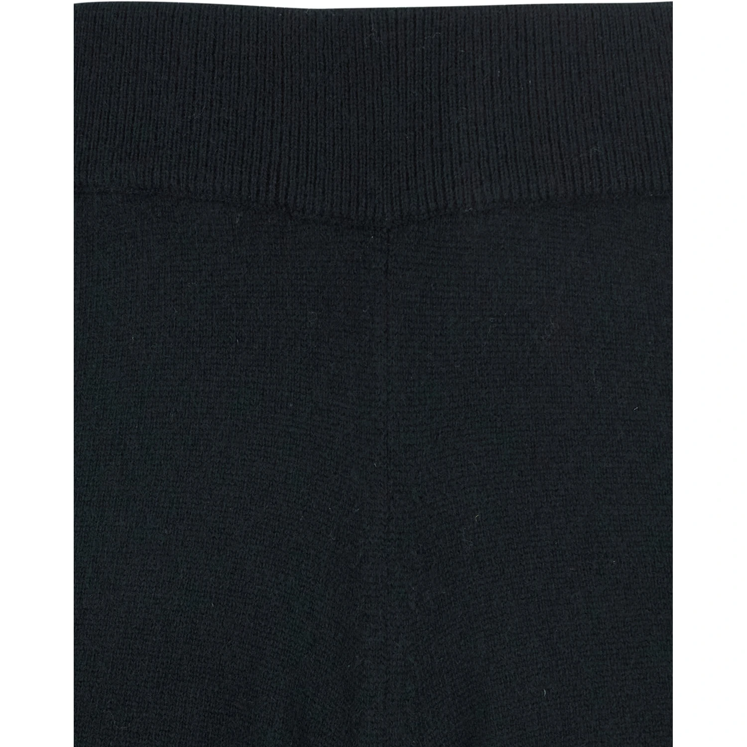 Black High Waisted Trousers in Cashmere and Wool Blend Woman