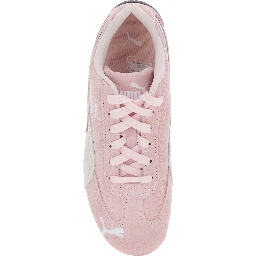 Speedcat Pink Sneakers with Logo Print on the Side and Logo Lettering on the Side in Suede Unisex