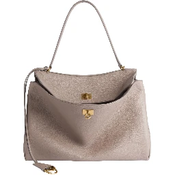 Rodeo Beige Medium Handbag with Removable Key Holder in Smooth Leather Woman