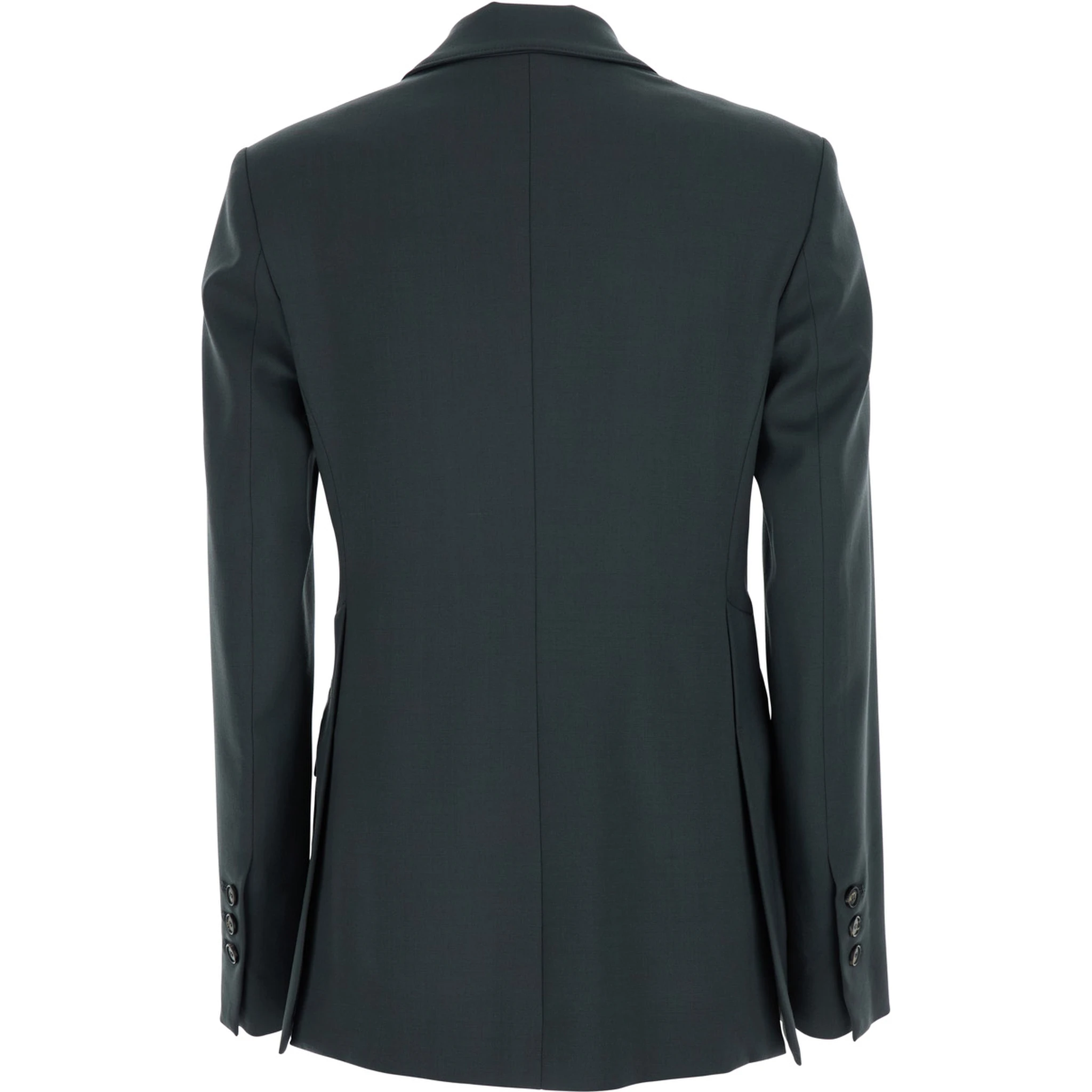 Soho Grey Double-Breasted Jacket with Notched Revers in Wool Blend Woman