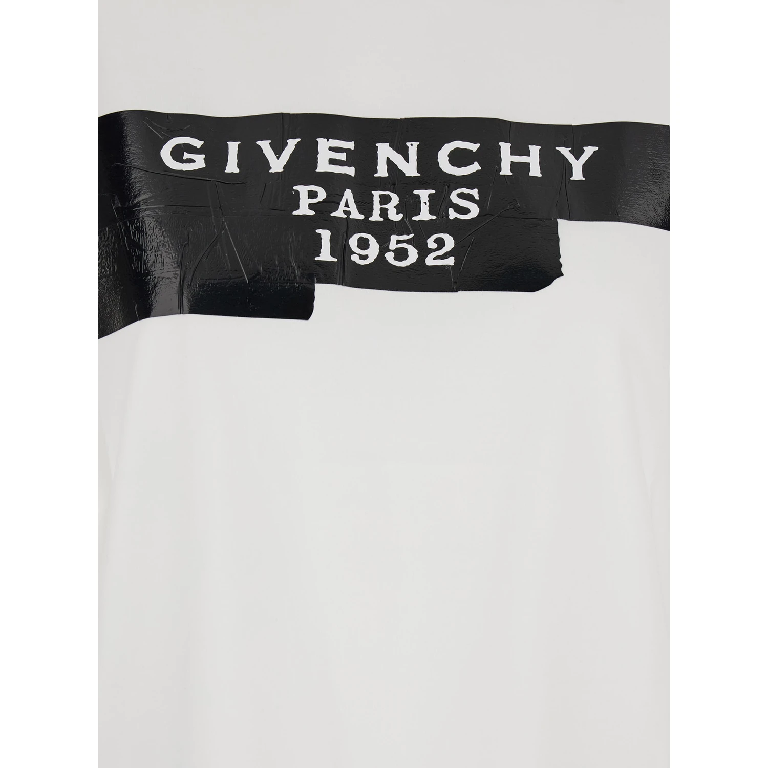 White T-Shirt with Lettering Logo on the Front in Cotton Woman