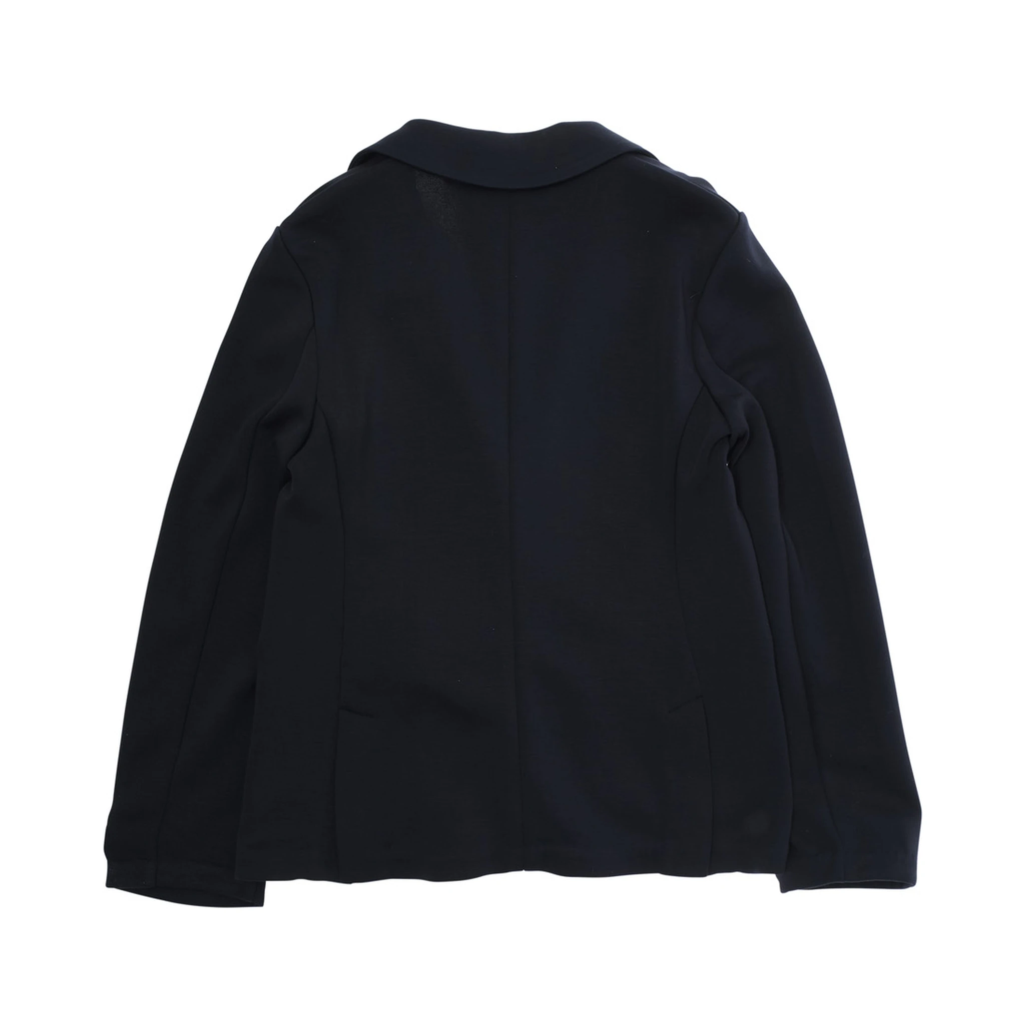 Blue Single-Breasted Jacket with Notched Revers and Logo Patch on the Sleeve in Modal Stretch Boy