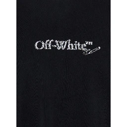 Scribble Arrow Black Crewneck T-Shirt with Logo Lettering on the Front and Maxi Arrows on the Rear in Cotton Man