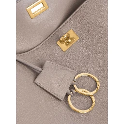Rodeo Beige Medium Handbag with Removable Key Holder in Smooth Leather Woman