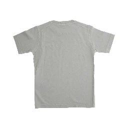 Grey T-Shirt with Round Neck and Logo Patch on the Front in Cotton Boy