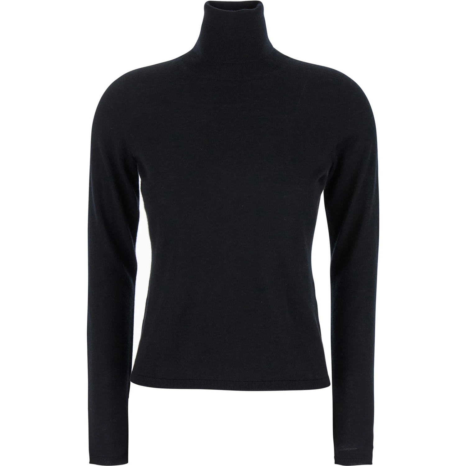 Adda Black High Neck Sweater in Cashmere Woman
