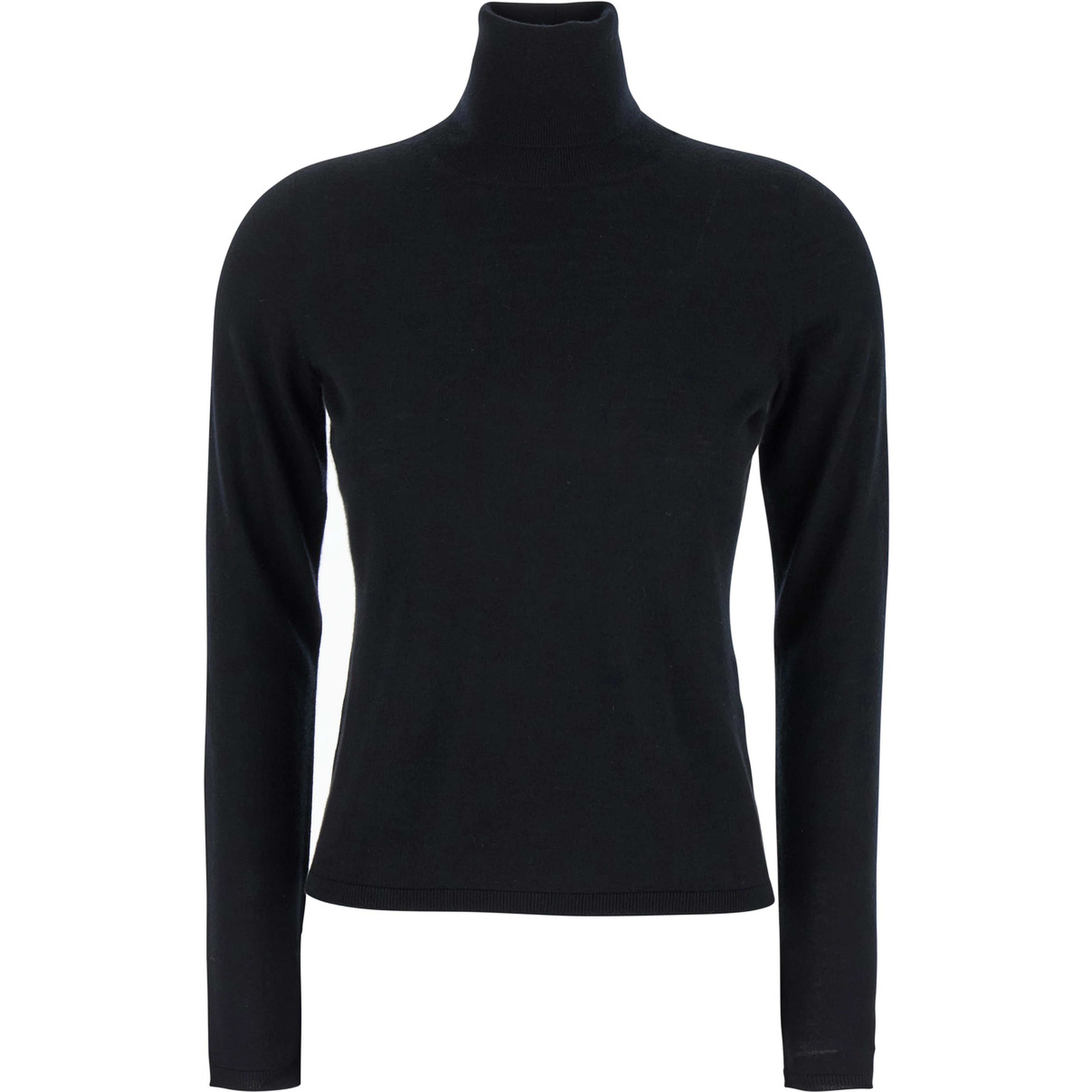 Adda Black High Neck Sweater in Cashmere Woman