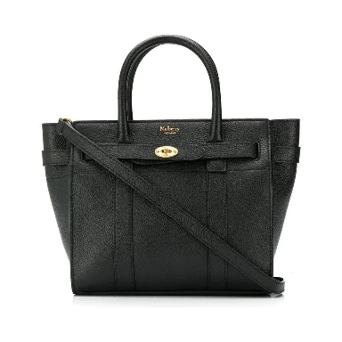 Batswater Small Black Leather Handbag Mulberry Woman