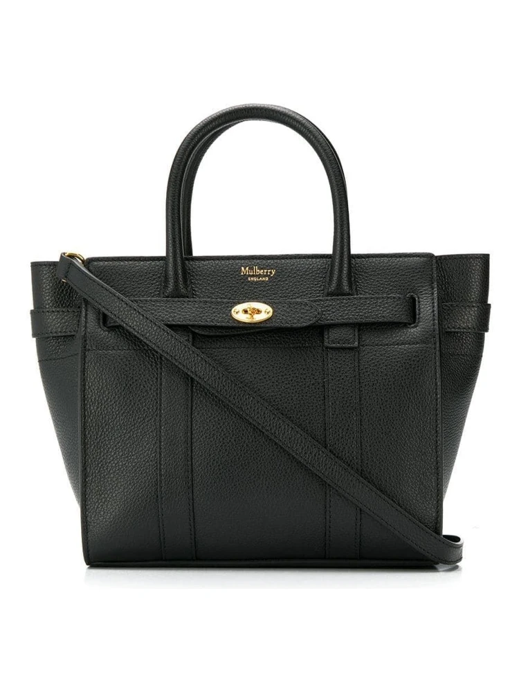 Batswater Small Black Leather Handbag  Mulberry Woman