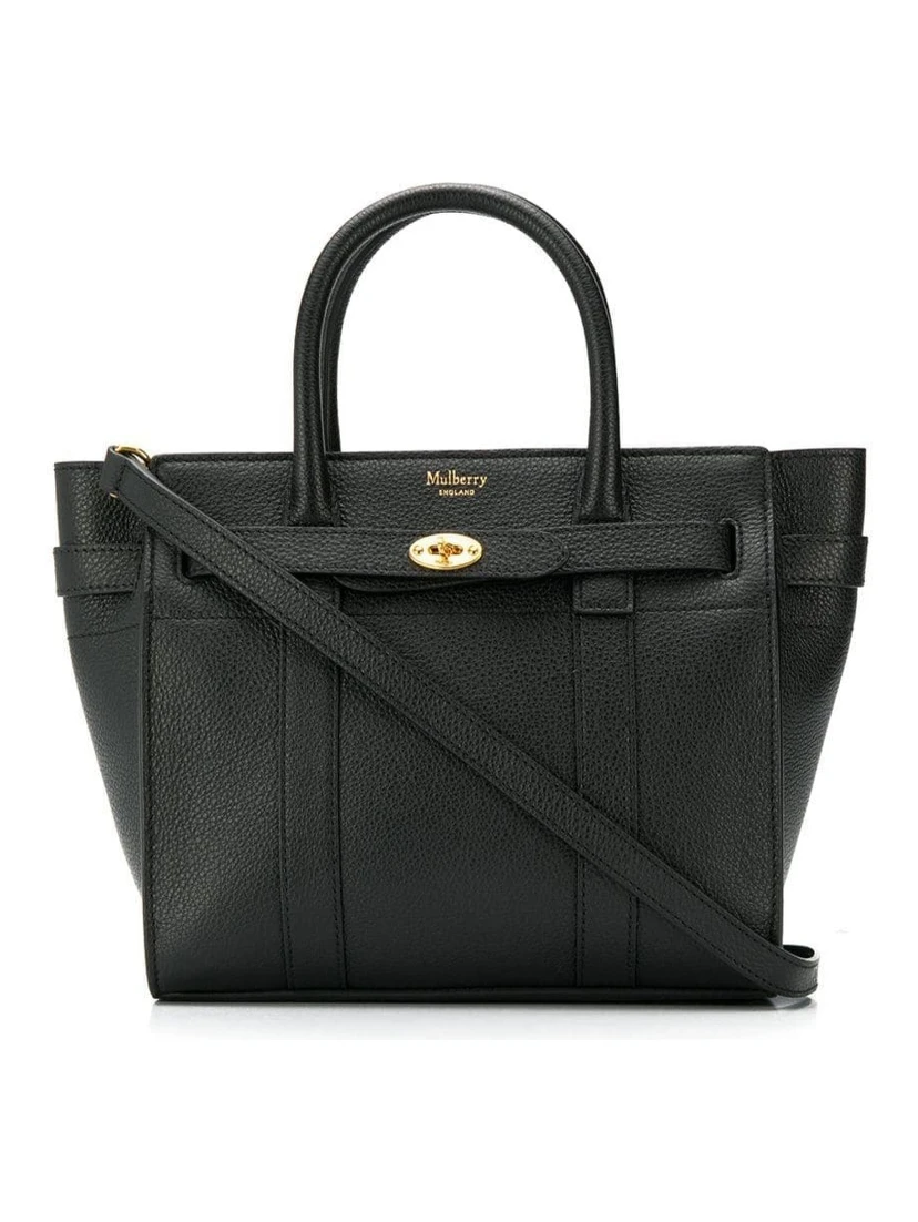 Batswater Small Black Leather Handbag  Mulberry Woman