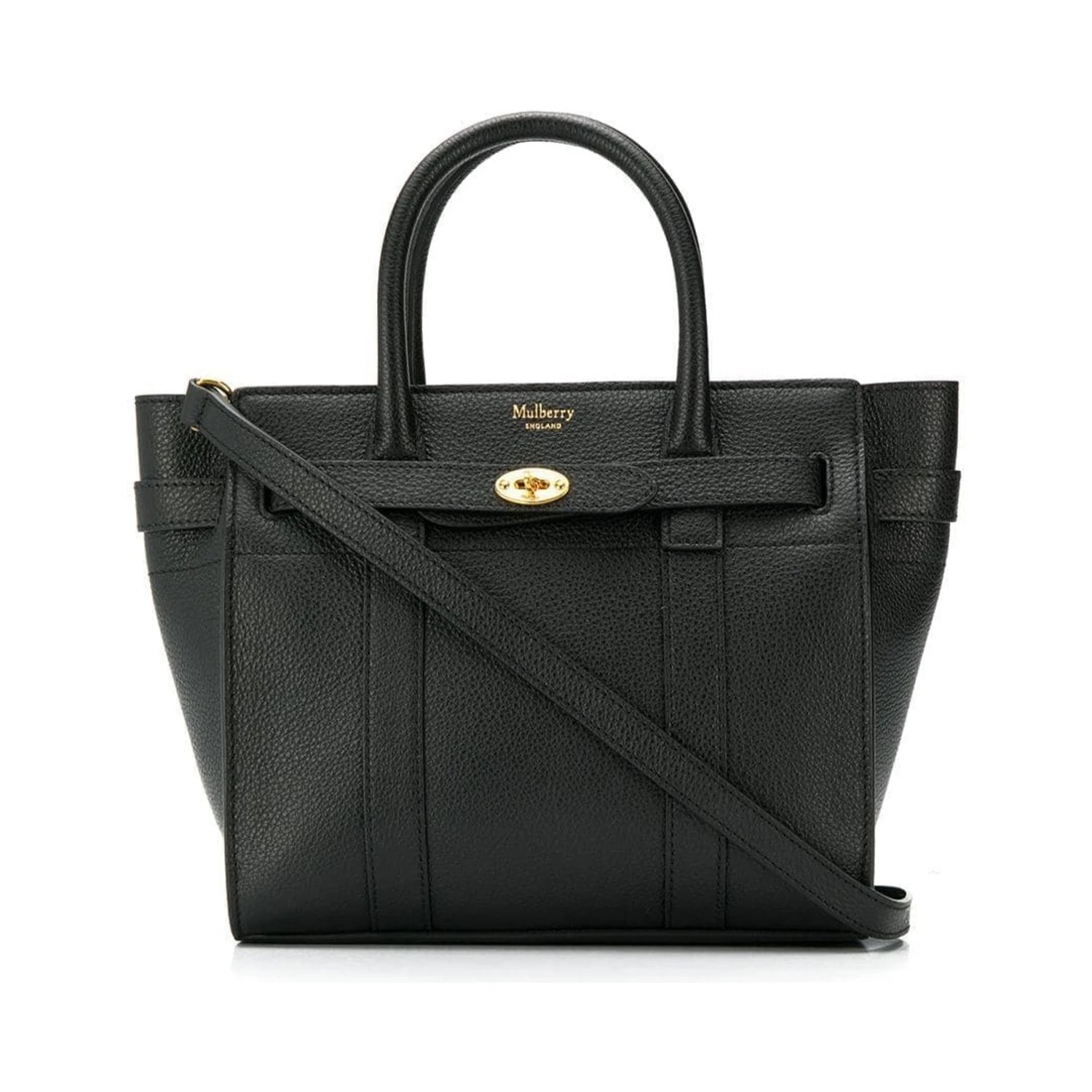 Batswater Small Black Leather Handbag  Mulberry Woman