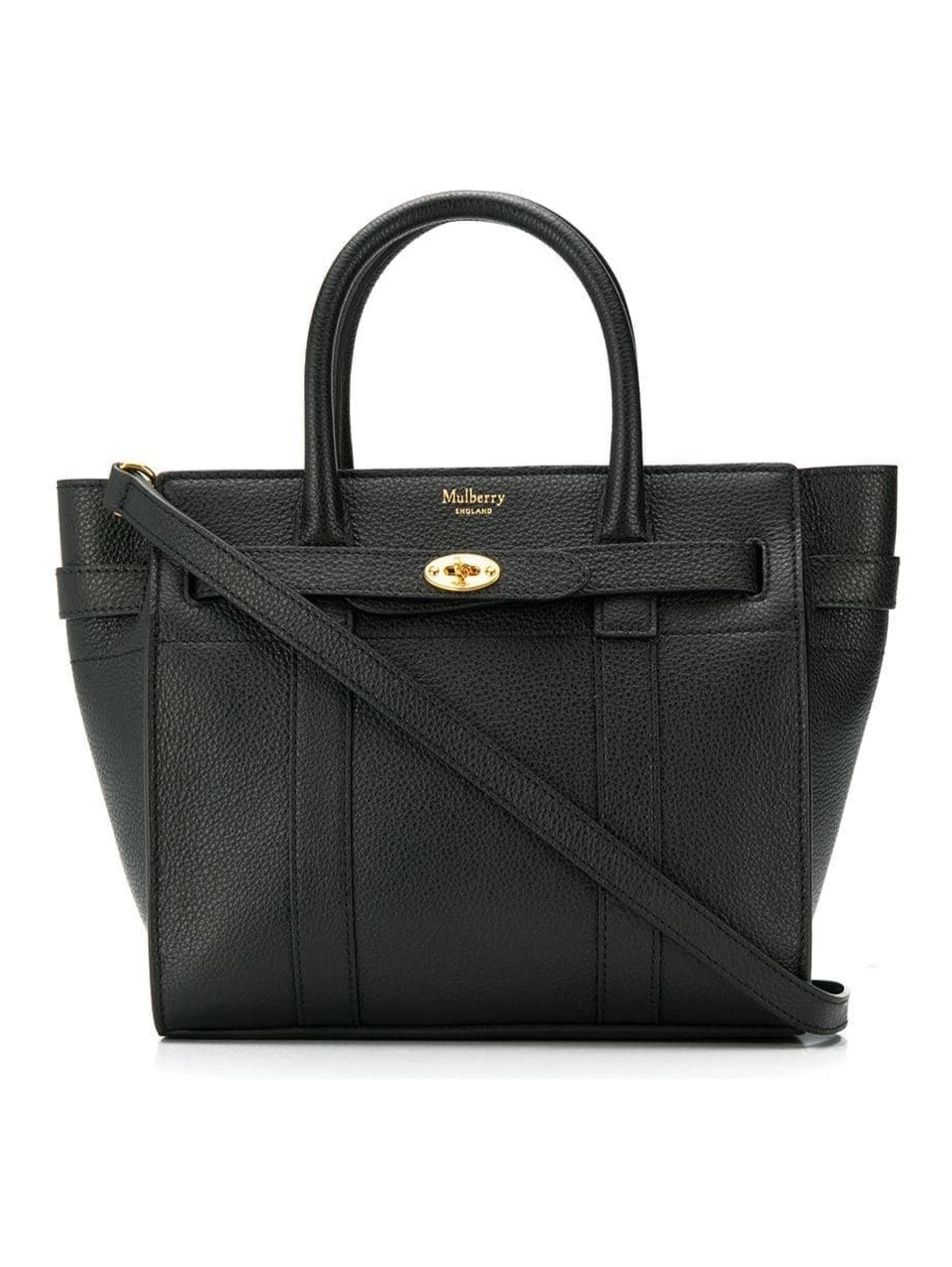 Batswater Small Black Leather Handbag  Mulberry Woman
