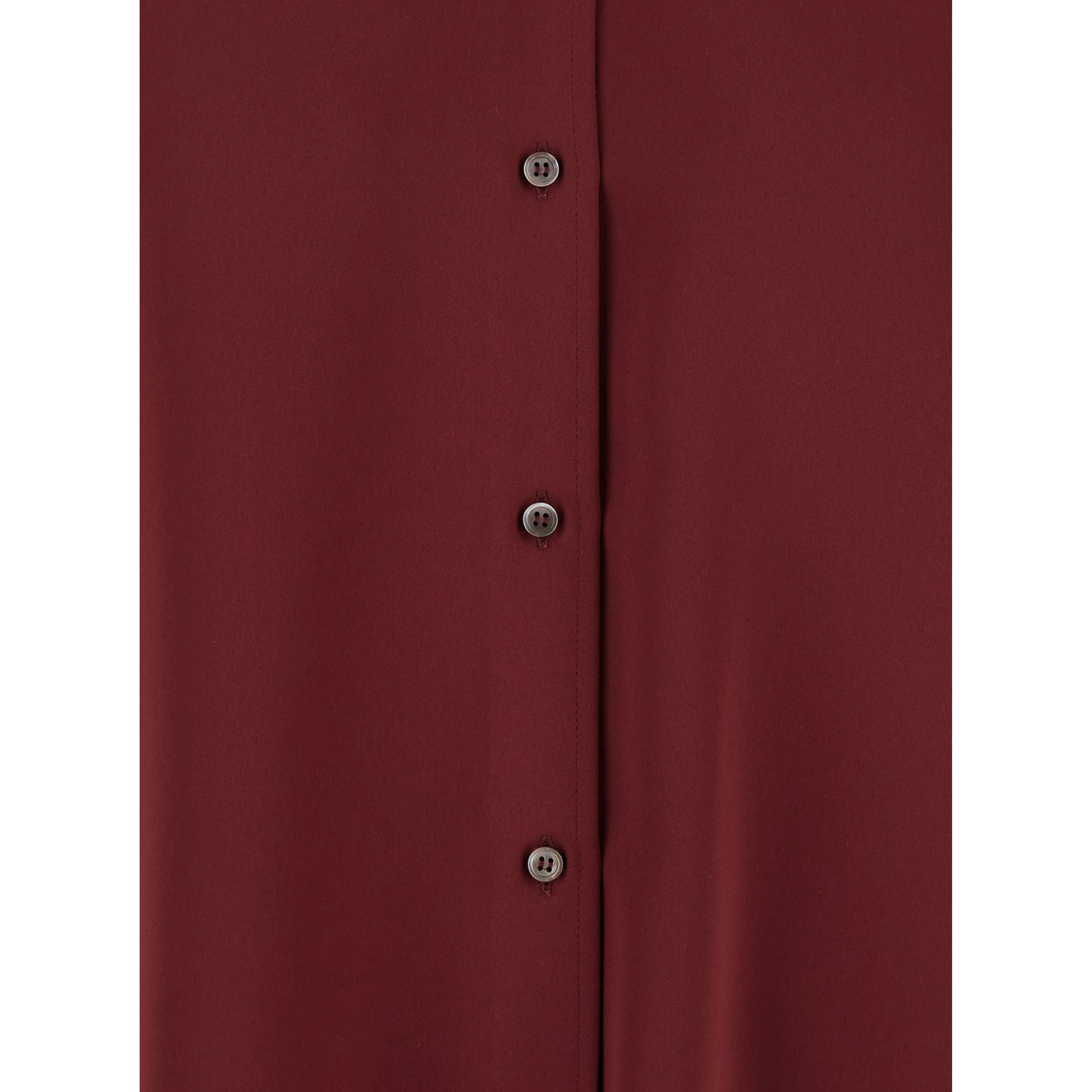 Bordeaux Shirt with Classic Collar in Tech Fabric Woman