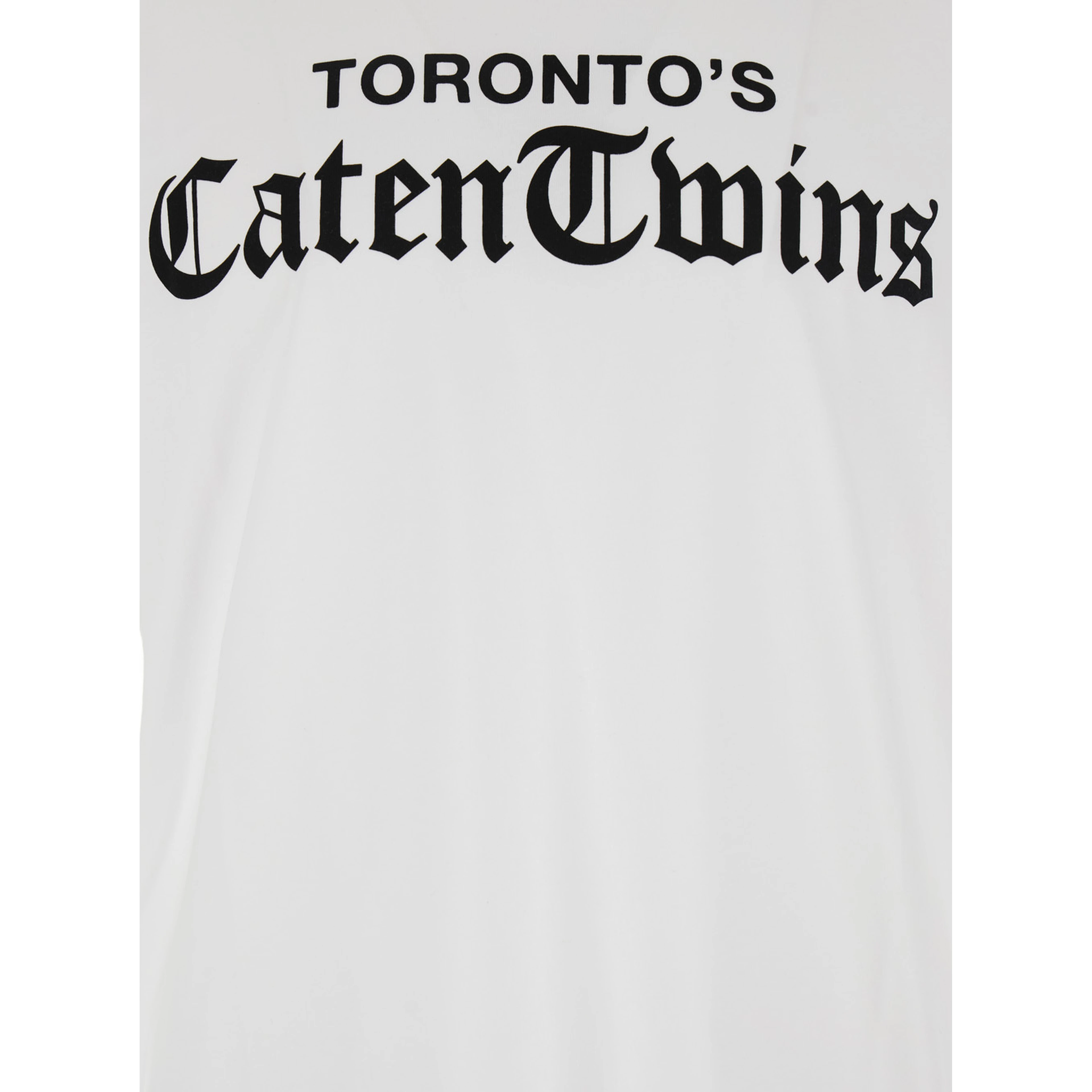 White T-Shirt with Logo on the Front in Cotton Man
