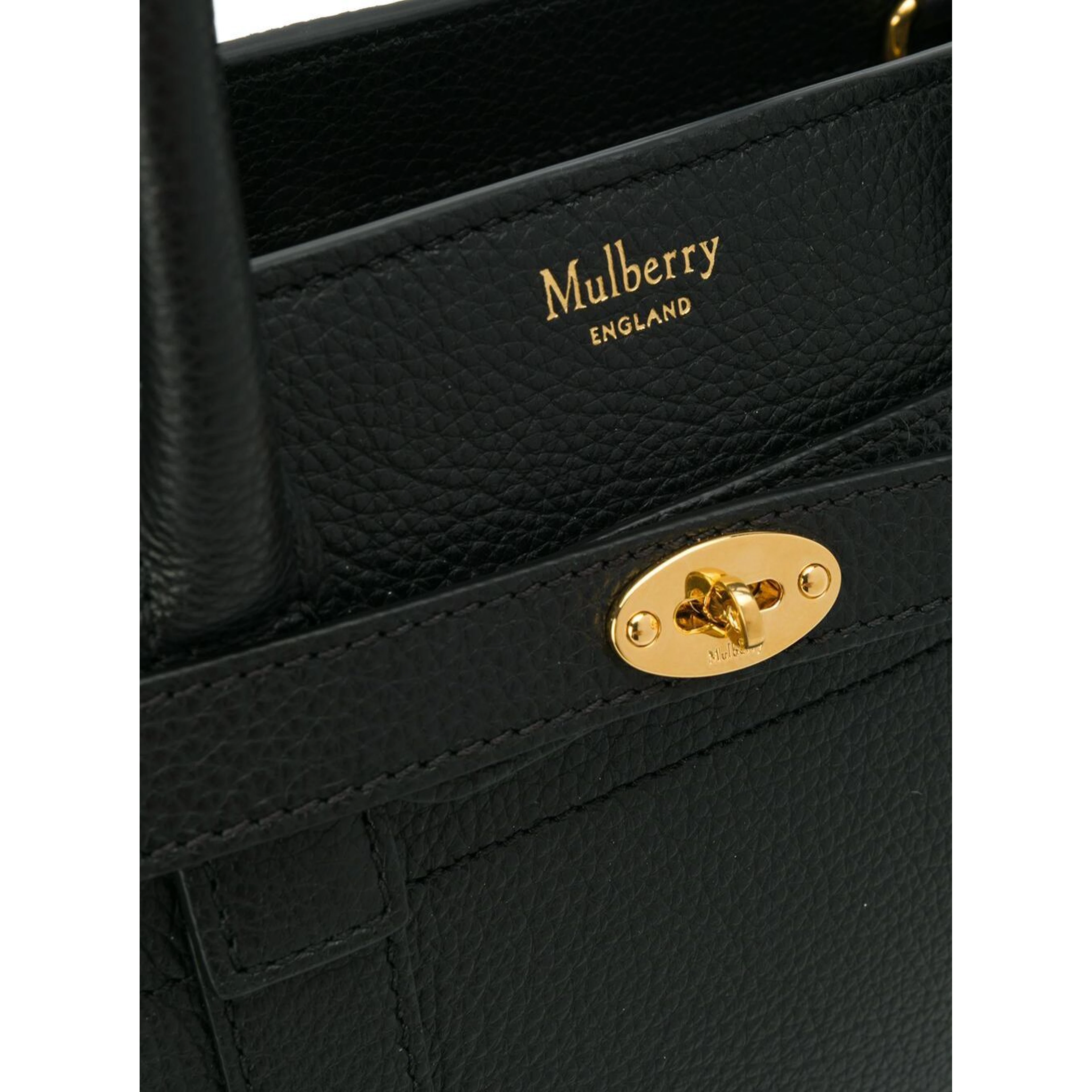 Batswater Small Black Leather Handbag  Mulberry Woman