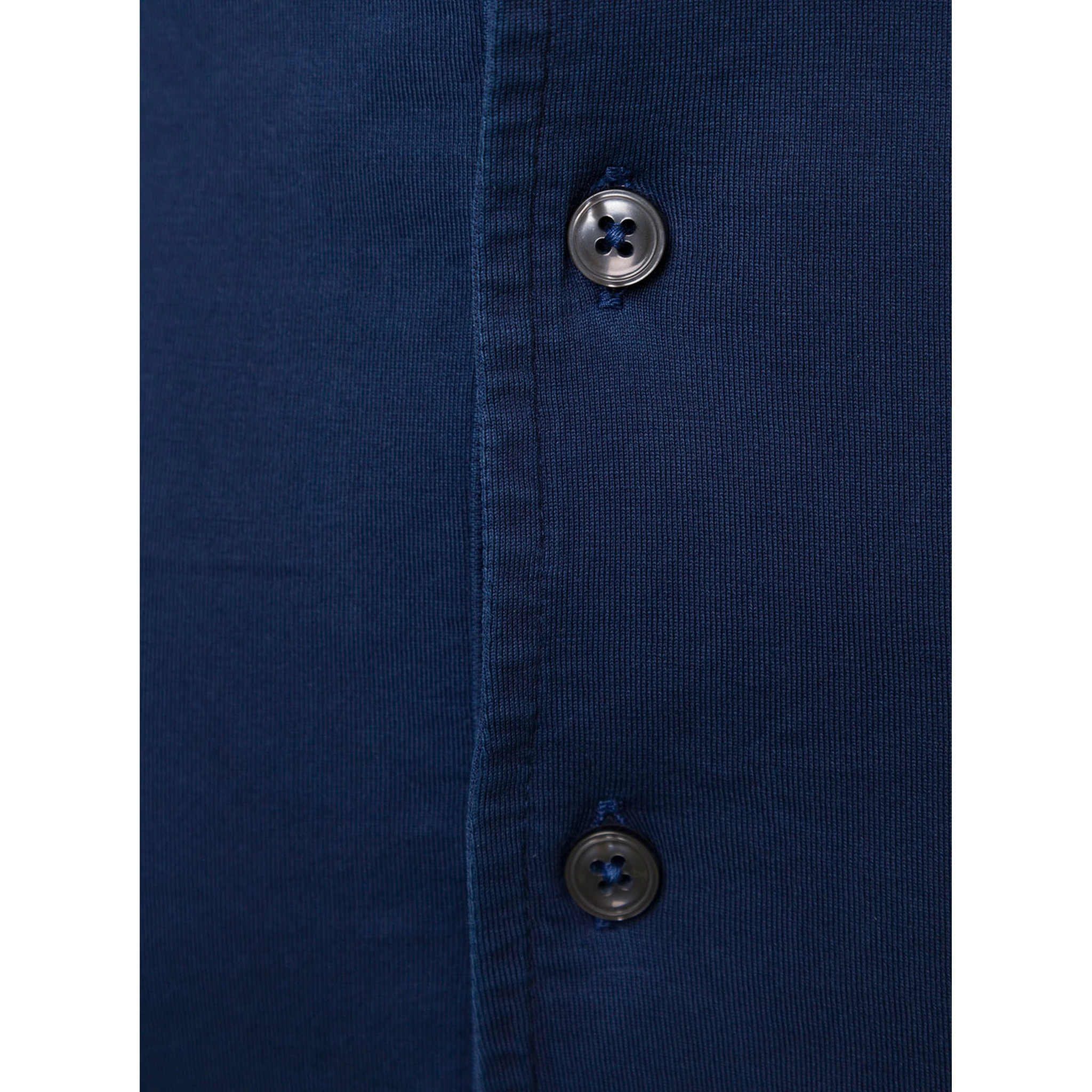 Blue Supima Cotton Polo Shirt  Gaudenzi Man