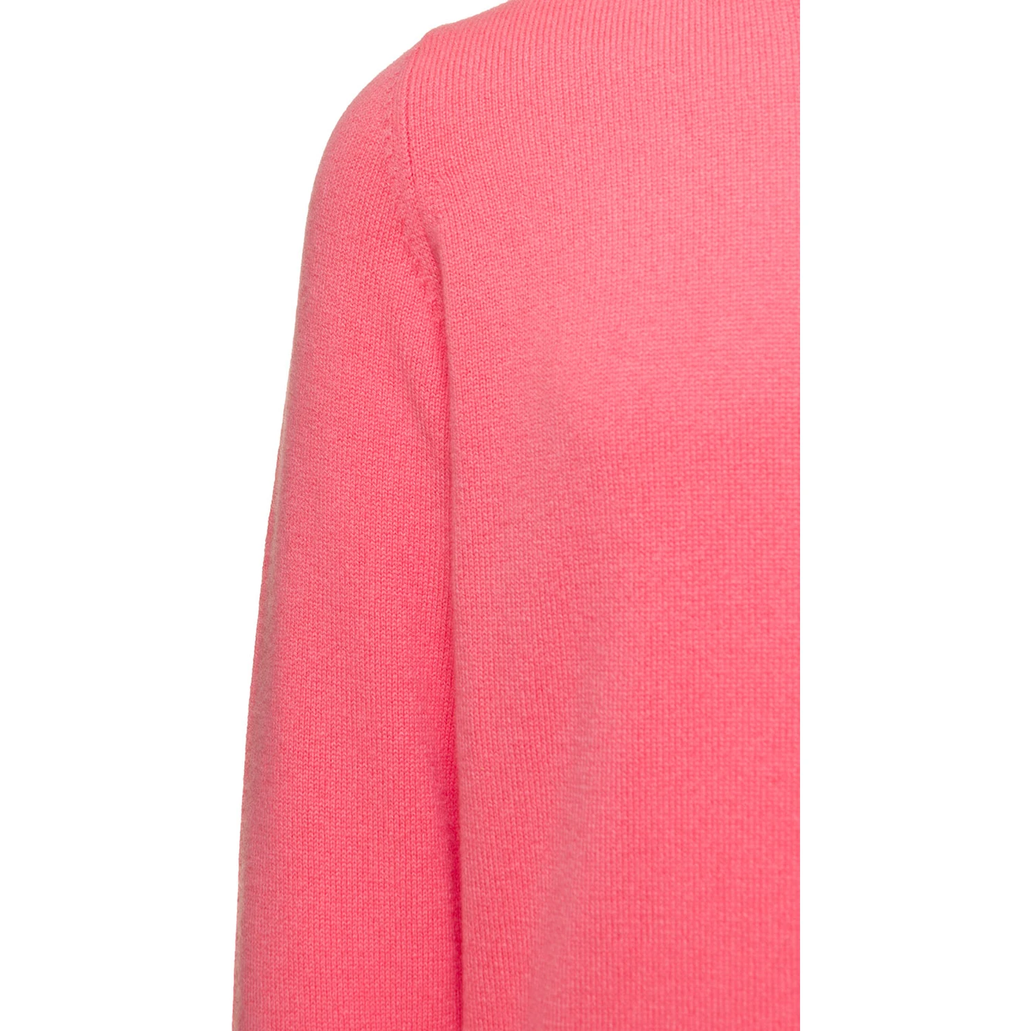 Salmon Pink Crewneck Sweater In Cashmere Man Gaudenzi