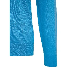 Wool and Silk Light Blue Sweater