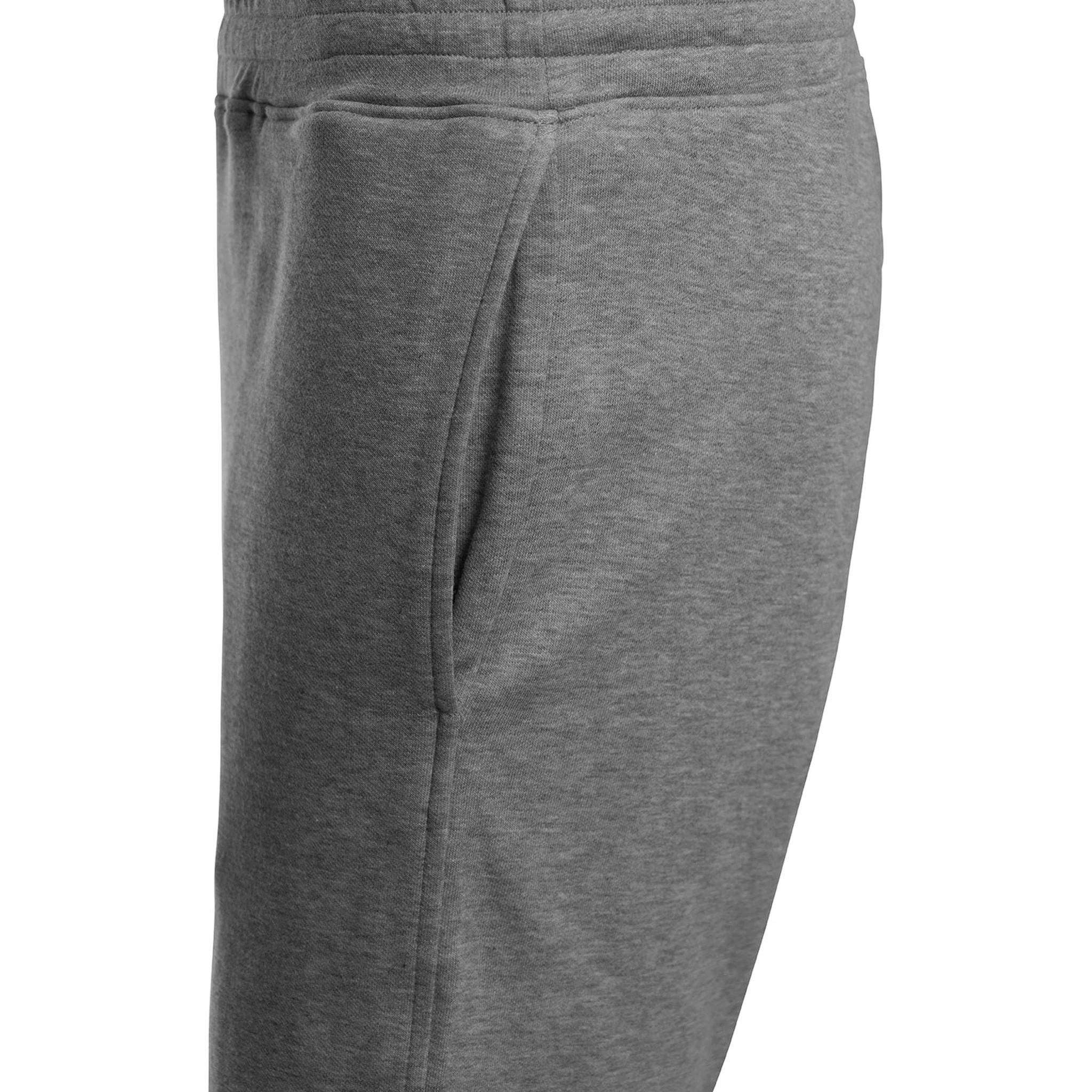 Grey Cotton Bermuda Shorts with Drawstring