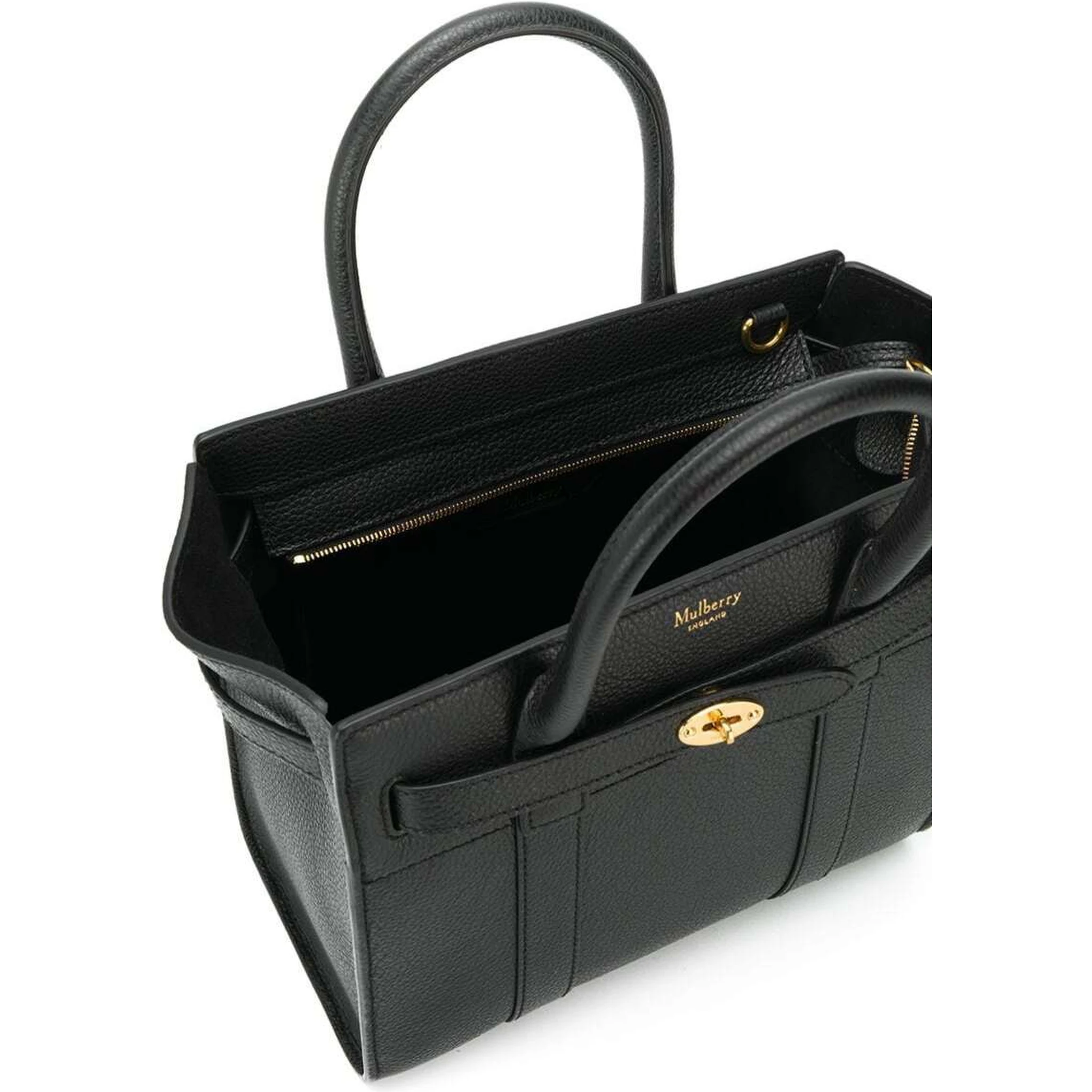 Batswater Small Black Leather Handbag  Mulberry Woman