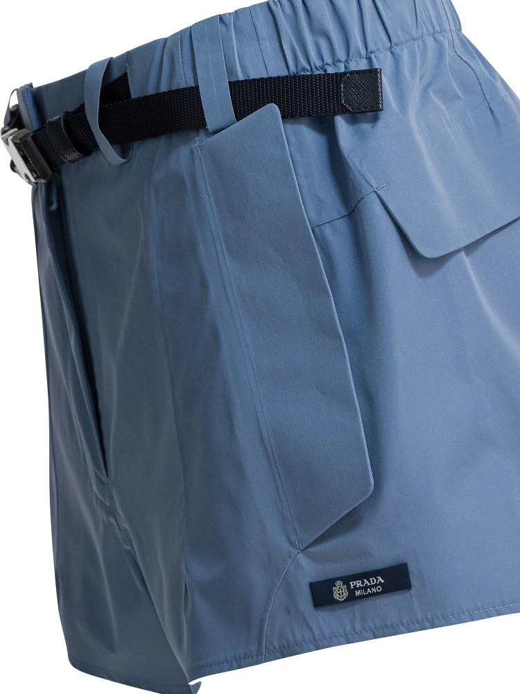 Re-Nylon shorts with belt alternative