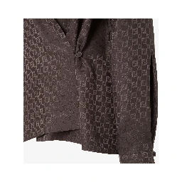 Jacquard FF silk shirt