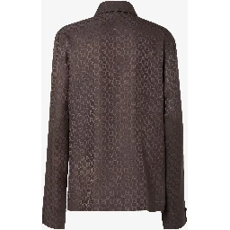 Jacquard FF silk shirt