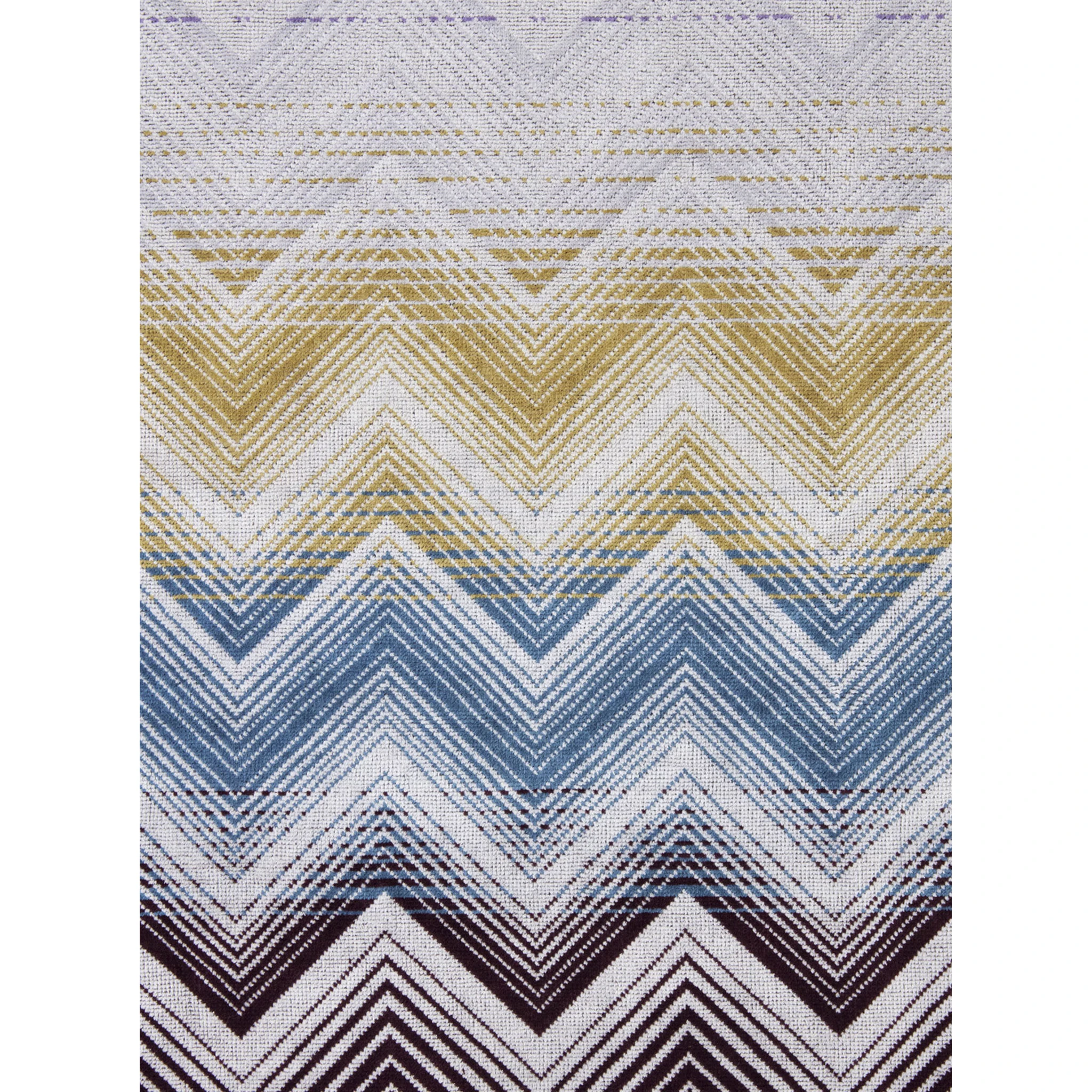 Marea Multicolor Beach Towel with Logo Lettering on the Front and ZigZag Motif in Cotton Home