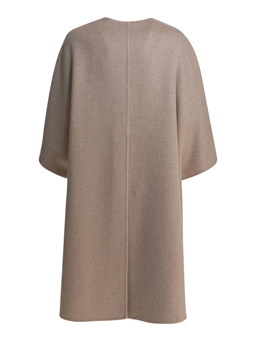 Cashmere midi cape