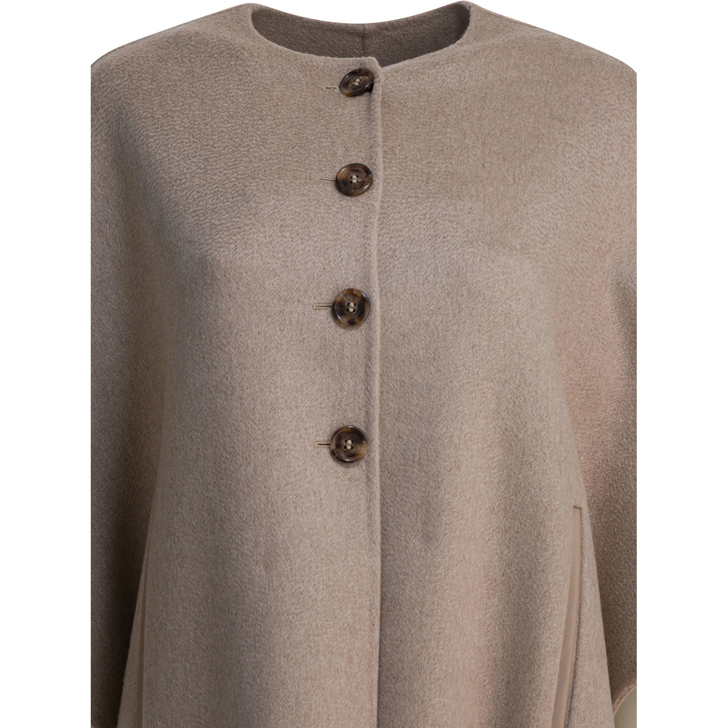 Cashmere midi cape