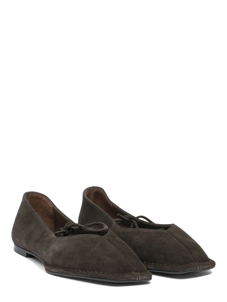 Sway Suede Coffee Brown Leather Ballet Flats alternative