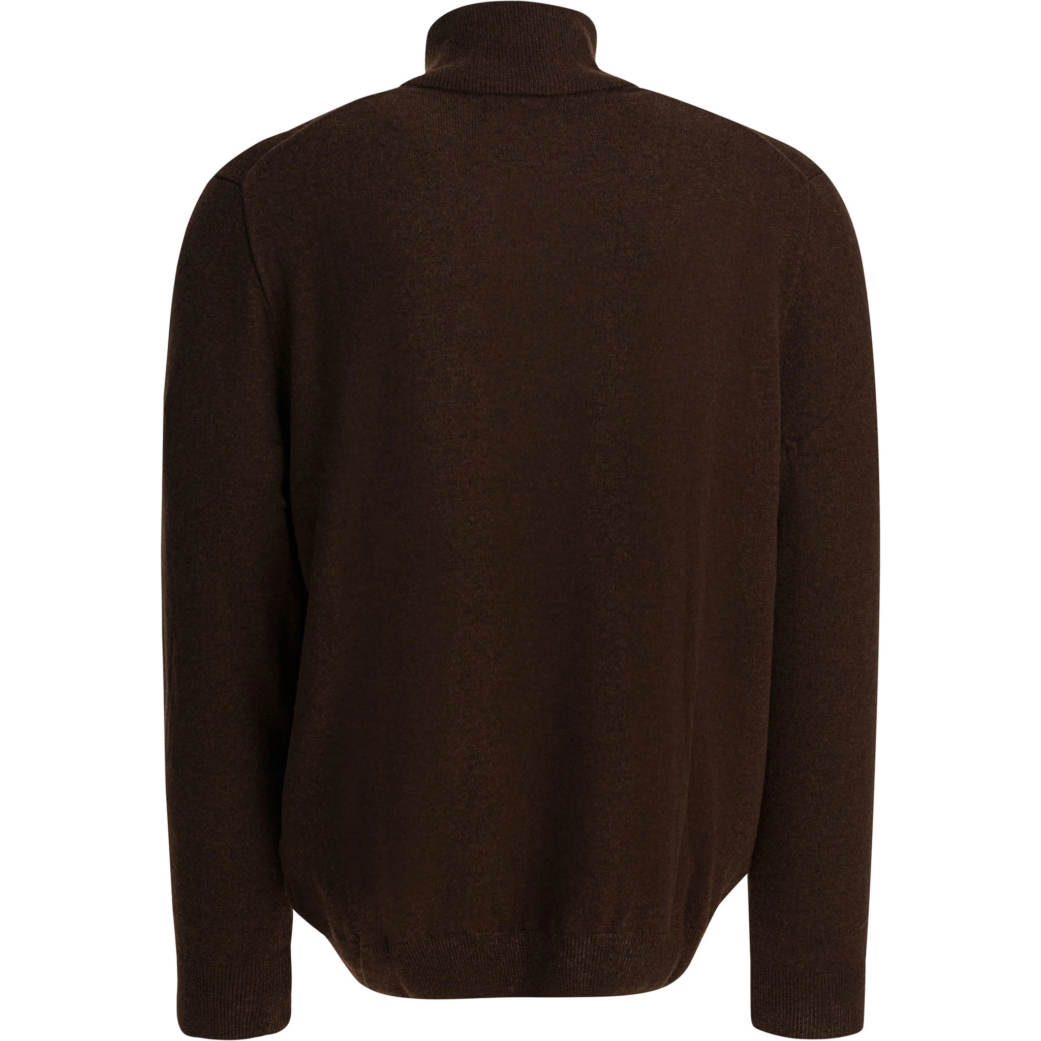Wool sweater with zipper