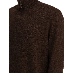 Wool sweater with zipper