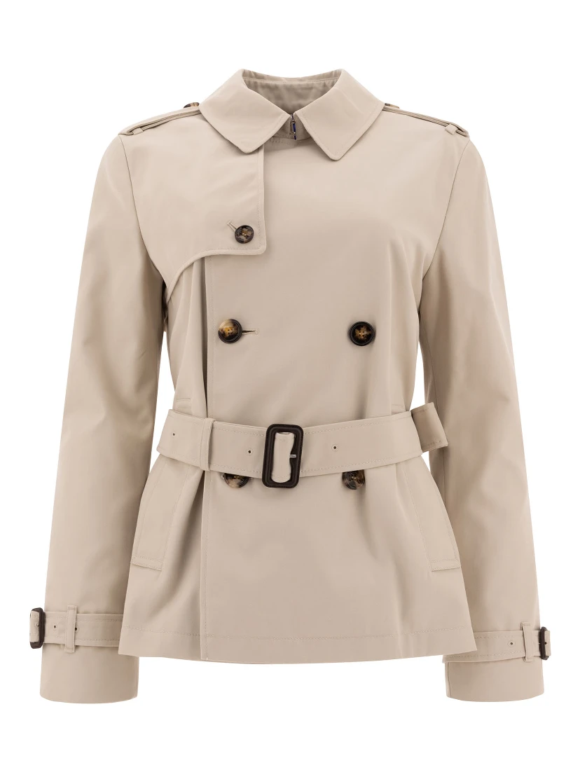 Cotton blend trench jacket