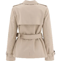 Cotton blend trench jacket