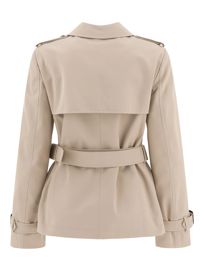 Cotton blend trench jacket