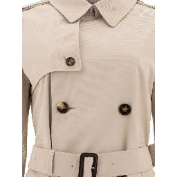 Cotton blend trench jacket