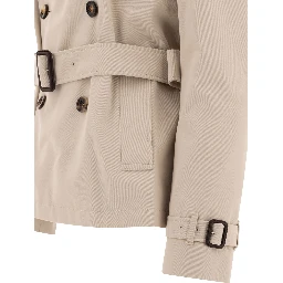Cotton blend trench jacket