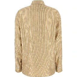 FORMAL SHIRT PINSTRIPE CHAIN ON RESPONSIBLE SILK T