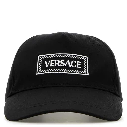BASEBALL CAP COTTON DRILL+ EMBROIDERED VERSACE TAG