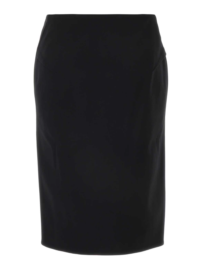 SKIRT STRETCH WOOL FABRIC