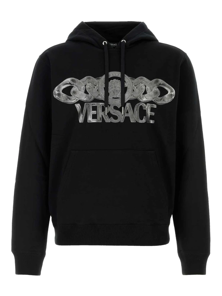 SWEATSHIRT NON-BRUSHED SWEAT FABRIC + MEDUSA ON CH