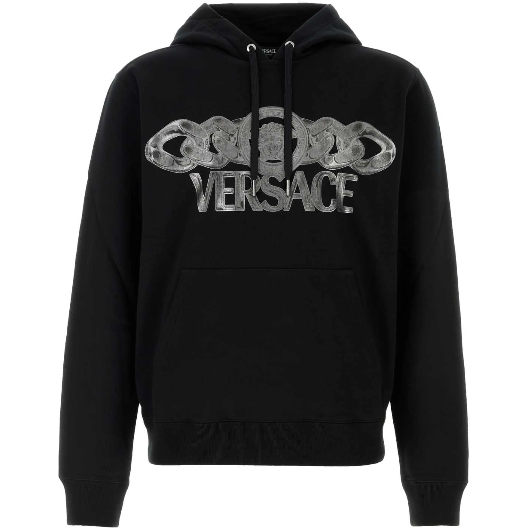 SWEATSHIRT NON-BRUSHED SWEAT FABRIC + MEDUSA ON CH